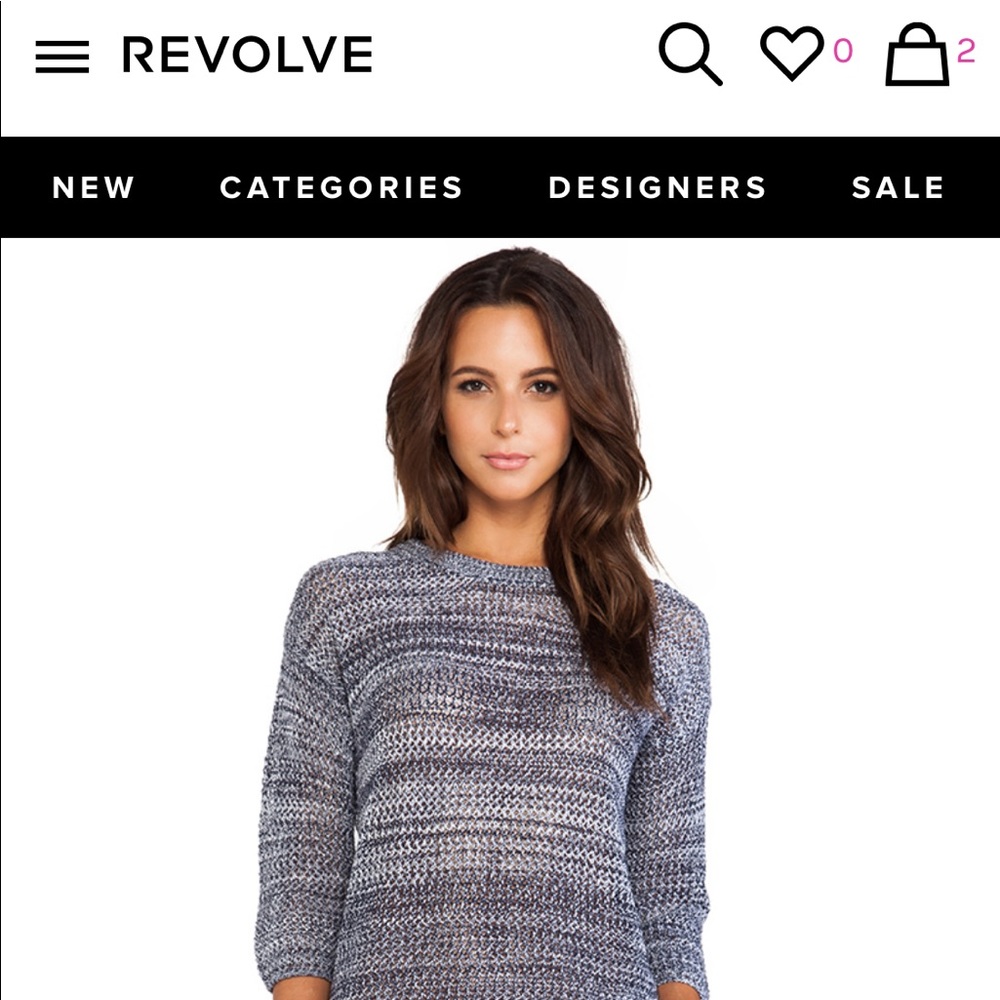 BB Dakota Realta Pullover in Cloud& Dirty White